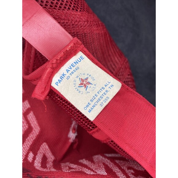 Vintage 80s 1988 Snap On Tools Hat Snap Back Red Trucker Cap Adjustable Flimsy - Picture 7 of 7